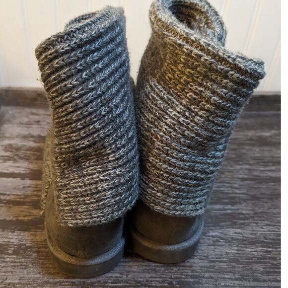 So Women's Gray Sweater Side Zip Boot Size 9 - Picture 7 of 8